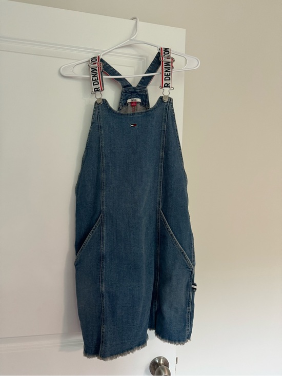 Tommy Hilfiger Dresses & Skirts - Tommy Hilfiger Blue Denim Mini Pinafore Dress with Branded Straps